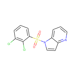 O=S(=O)(c1cccc(Cl)c1Cl)n1ccc2ncccc21 ZINC000043119951