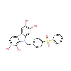 O=S(=O)(c1ccccc1)c1ccc(Cn2c3cc(O)c(O)cc3c3ccc(O)c(O)c32)cc1 ZINC000001916192