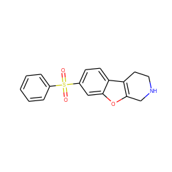 O=S(=O)(c1ccccc1)c1ccc2c3c(oc2c1)CNCC3 ZINC000073224736