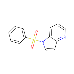 O=S(=O)(c1ccccc1)n1ccc2ncccc21 ZINC000042923799