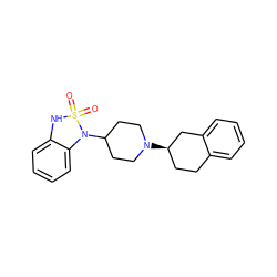 O=S1(=O)Nc2ccccc2N1C1CCN([C@@H]2CCc3ccccc3C2)CC1 ZINC000028384787