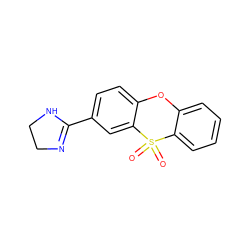 O=S1(=O)c2ccccc2Oc2ccc(C3=NCCN3)cc21 ZINC000013755823