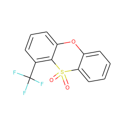 O=S1(=O)c2ccccc2Oc2cccc(C(F)(F)F)c21 ZINC000013779752