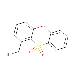 O=S1(=O)c2ccccc2Oc2cccc(CBr)c21 ZINC000013779760