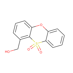 O=S1(=O)c2ccccc2Oc2cccc(CO)c21 ZINC000013779753