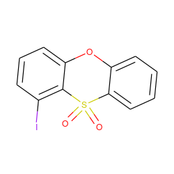 O=S1(=O)c2ccccc2Oc2cccc(I)c21 ZINC000013779766