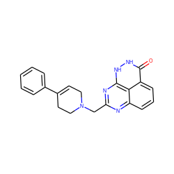 O=c1[nH][nH]c2nc(CN3CC=C(c4ccccc4)CC3)nc3cccc1c32 ZINC000059128651