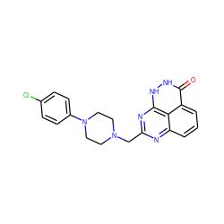 O=c1[nH][nH]c2nc(CN3CCN(c4ccc(Cl)cc4)CC3)nc3cccc1c32 ZINC000059298640