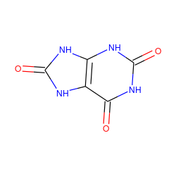 O=c1[nH]c(=O)c2[nH]c(=O)[nH]c2[nH]1 ZINC000002041003