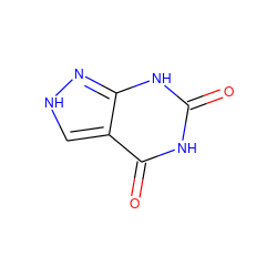 O=c1[nH]c(=O)c2c[nH]nc2[nH]1 ZINC000084462581