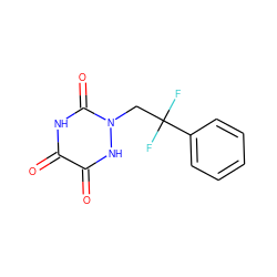 O=c1[nH]c(=O)n(CC(F)(F)c2ccccc2)[nH]c1=O ZINC000144115312