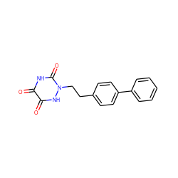 O=c1[nH]c(=O)n(CCc2ccc(-c3ccccc3)cc2)[nH]c1=O ZINC000143715720