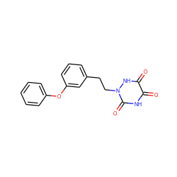 O=c1[nH]c(=O)n(CCc2cccc(Oc3ccccc3)c2)[nH]c1=O ZINC000143822439