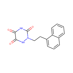 O=c1[nH]c(=O)n(CCc2cccc3ccccc23)[nH]c1=O ZINC000143826288