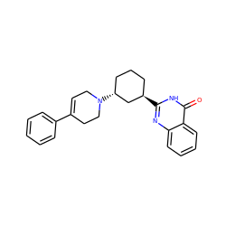 O=c1[nH]c([C@@H]2CCC[C@@H](N3CC=C(c4ccccc4)CC3)C2)nc2ccccc12 ZINC000028954650