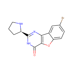 O=c1[nH]c([C@H]2CCCN2)nc2c1oc1ccc(Br)cc12 ZINC000084669827