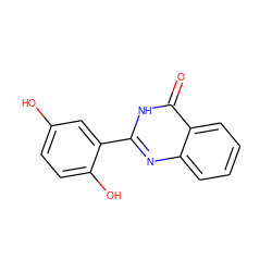 O=c1[nH]c(-c2cc(O)ccc2O)nc2ccccc12 ZINC000169353960