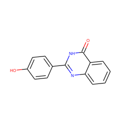 O=c1[nH]c(-c2ccc(O)cc2)nc2ccccc12 ZINC000005177943