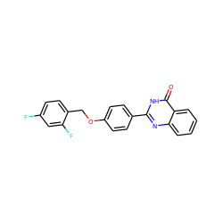 O=c1[nH]c(-c2ccc(OCc3ccc(F)cc3F)cc2)nc2ccccc12 ZINC001772650868