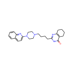 O=c1[nH]c(CCCCN2CCN(c3ccc4ccccc4n3)CC2)nc2c1CCCC2 ZINC000059856035