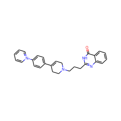 O=c1[nH]c(CCCN2CC=C(c3ccc(-[n+]4ccccc4)cc3)CC2)nc2ccccc12 ZINC000028457527