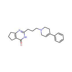 O=c1[nH]c(CCCN2CC=C(c3ccccc3)CC2)nc2c1CCC2 ZINC000040933132