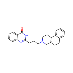 O=c1[nH]c(CCCN2CCC3=C(CCc4ccccc43)C2)nc2ccccc12 ZINC000013581569