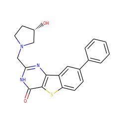 O=c1[nH]c(CN2CC[C@H](O)C2)nc2c1sc1ccc(-c3ccccc3)cc12 ZINC000045288163