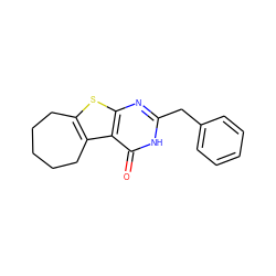 O=c1[nH]c(Cc2ccccc2)nc2sc3c(c12)CCCCC3 ZINC000060486265