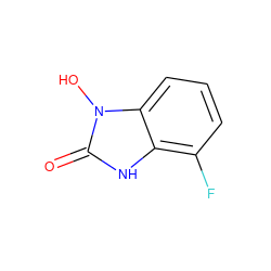 O=c1[nH]c2c(F)cccc2n1O ZINC000095571897