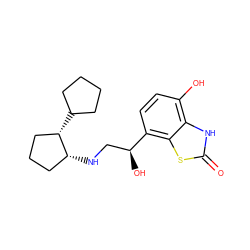 O=c1[nH]c2c(O)ccc([C@@H](O)CN[C@@H]3CCC[C@@H]3C3CCCC3)c2s1 ZINC000058581689