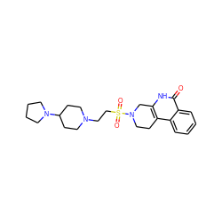 O=c1[nH]c2c(c3ccccc13)CCN(S(=O)(=O)CCN1CCC(N3CCCC3)CC1)C2 ZINC000013536375