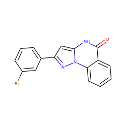 O=c1[nH]c2cc(-c3cccc(Br)c3)nn2c2ccccc12 ZINC000043019114