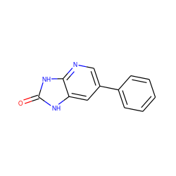 O=c1[nH]c2cc(-c3ccccc3)cnc2[nH]1 ZINC000063298238