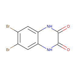 O=c1[nH]c2cc(Br)c(Br)cc2[nH]c1=O ZINC000013743969