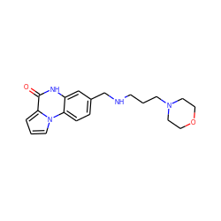 O=c1[nH]c2cc(CNCCCN3CCOCC3)ccc2n2cccc12 ZINC000042923664