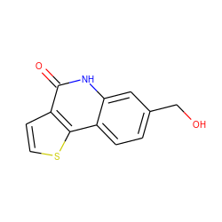 O=c1[nH]c2cc(CO)ccc2c2sccc12 ZINC000066111794