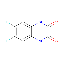 O=c1[nH]c2cc(F)c(F)cc2[nH]c1=O ZINC000000340485