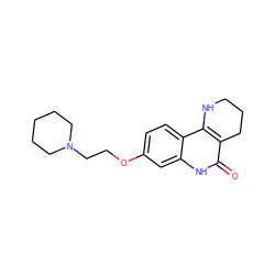 O=c1[nH]c2cc(OCCN3CCCCC3)ccc2c2c1CCCN2 ZINC000118733930