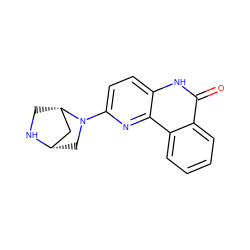 O=c1[nH]c2ccc(N3C[C@H]4C[C@@H]3CN4)nc2c2ccccc12 ZINC000053246923