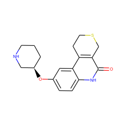 O=c1[nH]c2ccc(O[C@@H]3CCCNC3)cc2c2c1CSCC2 ZINC000049070924