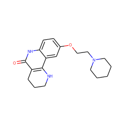 O=c1[nH]c2ccc(OCCN3CCCCC3)cc2c2c1CCCN2 ZINC000118734718