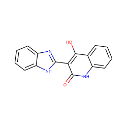 O=c1[nH]c2ccccc2c(O)c1-c1nc2ccccc2[nH]1 ZINC000006494041