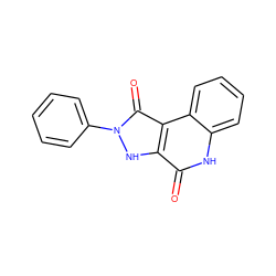 O=c1[nH]c2ccccc2c2c(=O)n(-c3ccccc3)[nH]c12 ZINC000138687283