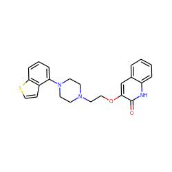 O=c1[nH]c2ccccc2cc1OCCN1CCN(c2cccc3sccc23)CC1 ZINC000115088252