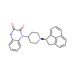 O=c1[nH]c2ccccc2n(C2CCN([C@@H]3Cc4cccc5cccc3c45)CC2)c1=O ZINC000115713679