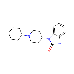 O=c1[nH]c2ccccc2n1C1CCN(C2CCCCC2)CC1 ZINC000095562080