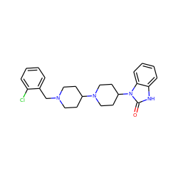 O=c1[nH]c2ccccc2n1C1CCN(C2CCN(Cc3ccccc3Cl)CC2)CC1 ZINC000038428045