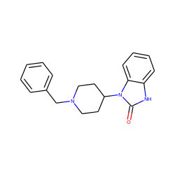 O=c1[nH]c2ccccc2n1C1CCN(Cc2ccccc2)CC1 ZINC000001718862