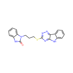 O=c1[nH]c2ccccc2n1CCCSc1nnc2c(n1)[nH]c1ccccc12 ZINC000006455268